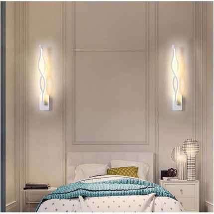 Applique a parete per interni a led 9 watt lampada da muro moderno minimal luce fredda 6500k calda 3000k naturale 4000k - enzoled