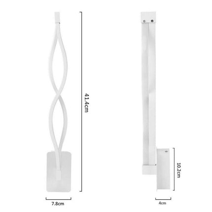 Applique a parete per interni a led 9 watt lampada da muro moderno minimal luce fredda 6500k calda 3000k naturale 4000k - enzoled