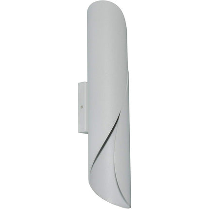 Applique ultra moderno a spirale da parete lampada design 2 attacchi g9 in alluminio per interni - enzoled