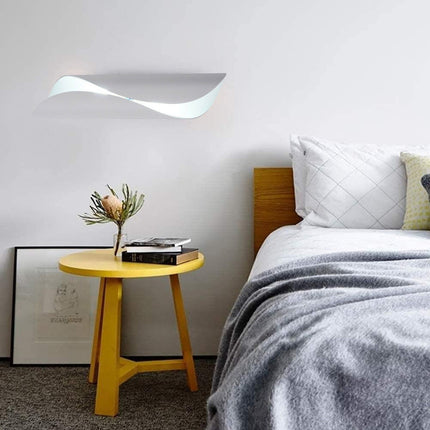 Applique ultra moderno a spirale da parete lampada design 2 attacchi g9 in alluminio per interni - enzoled