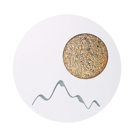 Lampada da parete led moderna applique retro illuminato tondo 16 watt tecnologia cct - enzoled