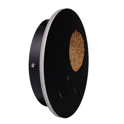 Lampada da parete led moderna applique retro illuminato tondo 16 watt tecnologia cct - enzoled