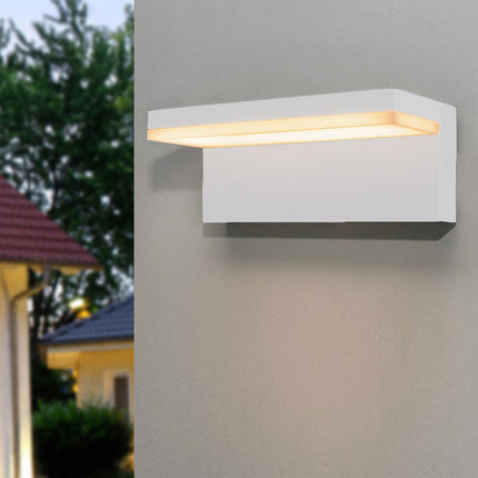 Applique a led 10 watt lampada da parete per balconi giardino IP54 CCT switch - enzoled
