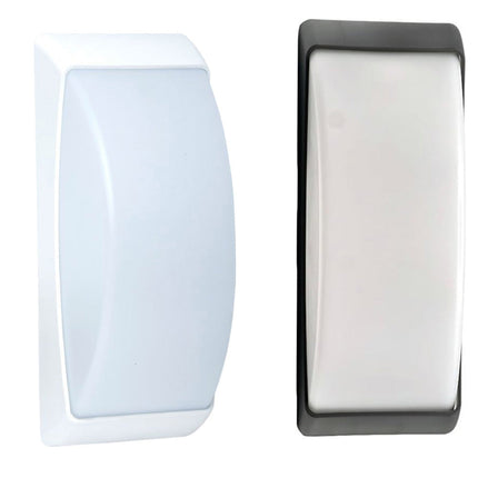 Applique a parete per esterno lampada da muro per balconi terrazzo attacco E27 grigio IP54 - enzoled