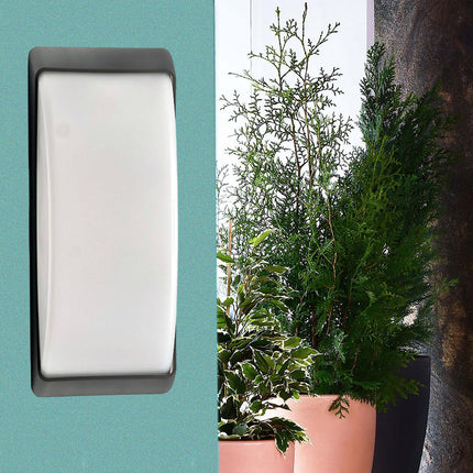 Applique a parete per esterno lampada da muro per balconi terrazzo attacco E27 grigio IP54 - enzoled
