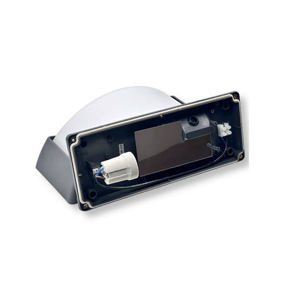 Applique a parete per esterno lampada da muro per balconi terrazzo attacco E27 grigio IP54 - enzoled