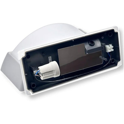 Applique a parete per esterno lampada da muro per balconi terrazzo attacco E27 grigio IP54 - enzoled