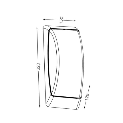 Applique a parete per esterno lampada da muro per balconi terrazzo attacco E27 grigio IP54 - enzoled