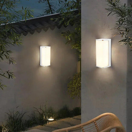 Applique a led da esterno per facciate giardino moderno lampada da muro bianco 10 watt illuminazione per balcone IP65 - enzoled