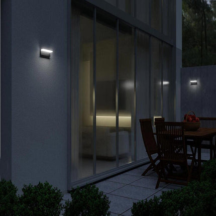 Applique da muro per esterno a led 10 watt lampada da parete per facciata balcone terrazzo IP54 - enzoled