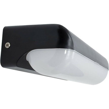 Applique lampada led per esterno 12 watt plafoniera per balconi terrazzi nera luce bianca fredda 65000k calda 3000k naturale 4000k IP65 - enzoled