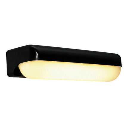 Applique lampada led per esterno 12 watt plafoniera per balconi terrazzi nera luce bianca fredda 65000k calda 3000k naturale 4000k IP65 - enzoled