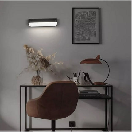Applique lampada led per esterno 12 watt plafoniera per balconi terrazzi nera luce bianca fredda 65000k calda 3000k naturale 4000k IP65 - enzoled
