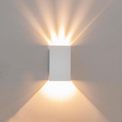 Applique a parete 10 watt da esterno doppio fascio di luce regolabile con effetti lampada da muro IP65 per facciate - enzoled