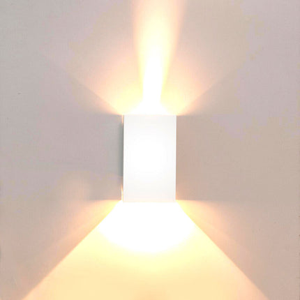 Applique a parete 10 watt da esterno doppio fascio di luce regolabile con effetti lampada da muro IP65 per facciate - enzoled