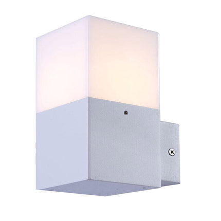 Applique a muro per esterno lampada da parete in alluminio attacco E27 per facciata terrazzo balcone IP44 - enzoled