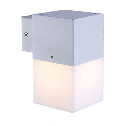 Applique a muro per esterno lampada da parete in alluminio attacco E27 per facciata terrazzo balcone IP44 - enzoled