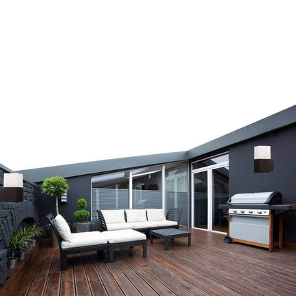 Applique a muro per esterno lampada da parete in alluminio attacco E27 per facciata terrazzo balcone IP44 - enzoled