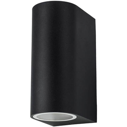 Applique a parete doppia emissione luminosa per esterno balcone terrazzo ip65UP & DOWN 2 portalampada gu10 - enzoled