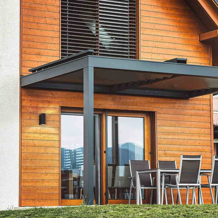 Applique a parete doppia emissione luminosa per esterno balcone terrazzo ip65UP & DOWN 2 portalampada gu10 - enzoled