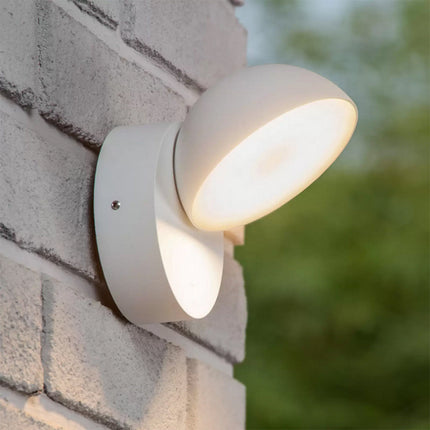 Applique a led da esterno 12 watt con teconologia cct 3 tonalità di luce lampada da parete bianco o grigio - enzoled