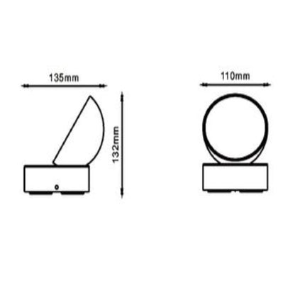 Applique a led da esterno 12 watt con teconologia cct 3 tonalità di luce lampada da parete bianco o grigio - enzoled