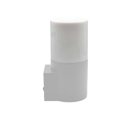 Applique da esterno da parete lampada da muro per balconi terrazzi attacco E27 IP54  bianco o grigio - enzoled