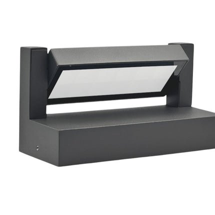 Applique da parete per esterno 21 watt tecnologia cct 3 tonalità di luce lampada da muro inclinabile a led IP65 - enzoled