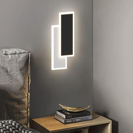Applique a led 15 watt con tecnologia cct tre colorazioni di luce con switch lampada da parete moderna - enzoled