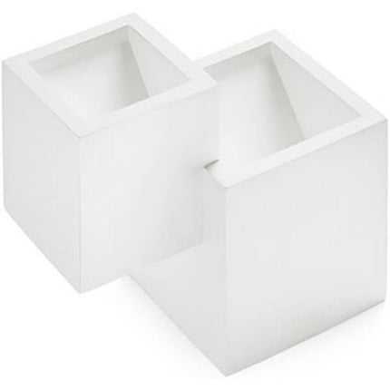 Applique in gesso ultra moderno due cubi a doppia emissione di luce up & up e down lampada contemporanea con attacco G9 - enzoled