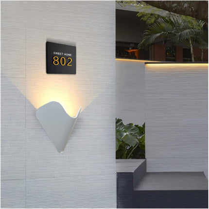Applique led moderno per esterno da parete 12 watt in alluminio luce fredda calda naturale IP65 - enzoled