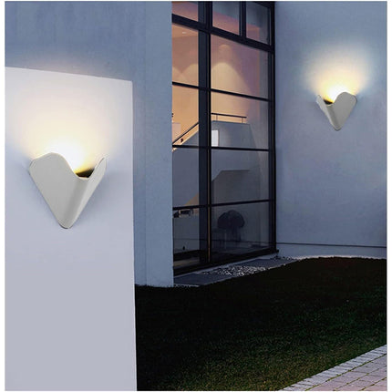Applique led moderno per esterno da parete 12 watt in alluminio luce fredda calda naturale IP65 - enzoled