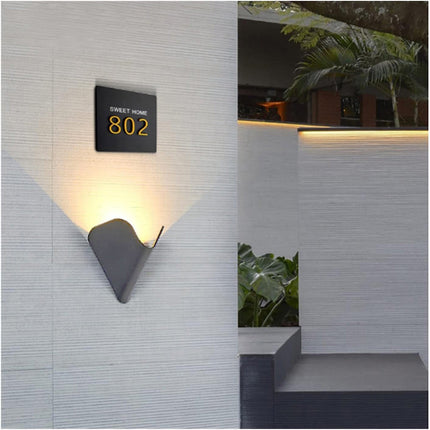 Applique led moderno per esterno da parete 12 watt in alluminio luce fredda calda naturale IP65 - enzoled