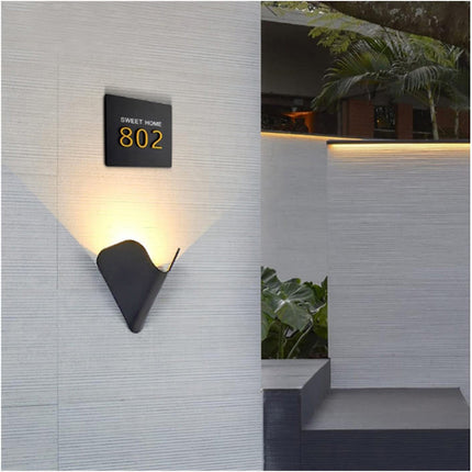 Applique led moderno per esterno da parete 12 watt in alluminio luce fredda calda naturale IP65 - enzoled