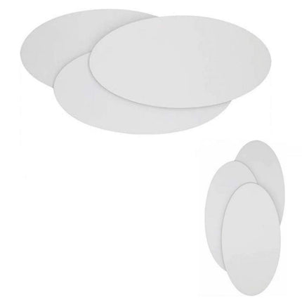 Applique a led ovale con 3 ovali 12 watt lampada a parete lumetto lume da comodino moderno abat jour luce bianca 6500k calda 3000k naturale 4000k - enzoled