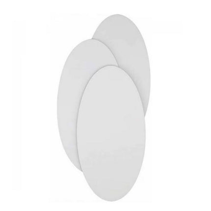 Applique a led ovale con 3 ovali 12 watt lampada a parete lumetto lume da comodino moderno abat jour luce bianca 6500k calda 3000k naturale 4000k - enzoled