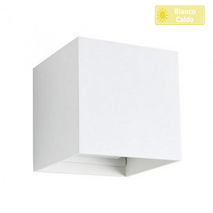 Applique da parete LED COB 12 watt bianco per esterno impermeabile IP55 luce fredda calda naturale 6000k 3000k 4000k lampada doppia emissione luminosa UP & DOWN - enzoled