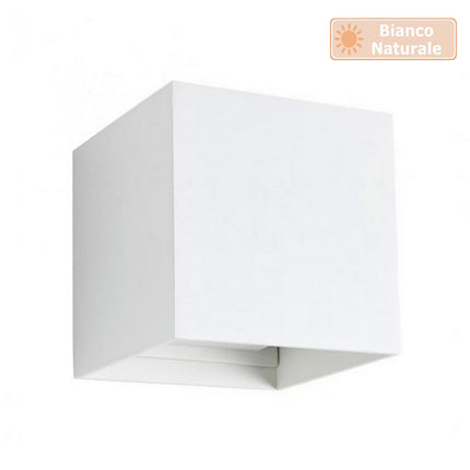 Applique da parete LED COB 12 watt bianco per esterno impermeabile IP55 luce fredda calda naturale 6000k 3000k 4000k lampada doppia emissione luminosa UP & DOWN - enzoled