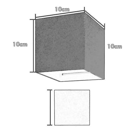 Applique da parete LED COB 12 watt bianco per esterno impermeabile IP55 luce fredda calda naturale 6000k 3000k 4000k lampada doppia emissione luminosa UP & DOWN - enzoled