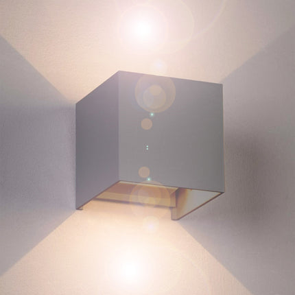 Applique da parete LED COB 12 watt per esterno impermeabile IP55 luce fredda calda naturale 6000k 3000k 4000k lampada doppia emissione luminosa UP & DOWN - enzoled