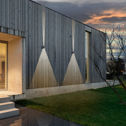 Applique da parete LED COB 12 watt per esterno impermeabile IP55 luce fredda calda naturale 6000k 3000k 4000k lampada doppia emissione luminosa UP & DOWN - enzoled