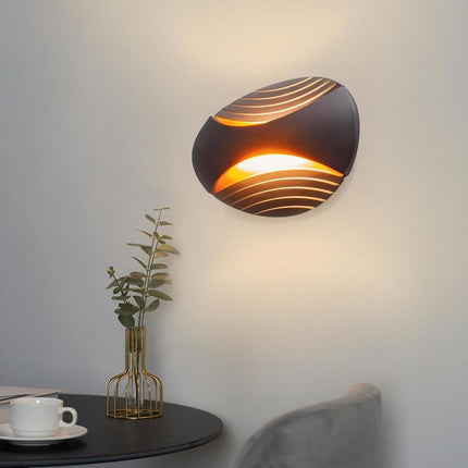 Applique a parete doppia emissione 6 watt a led lampada da muro ovale 3 modalità di luce calda fredda e naturale ( - enzoled