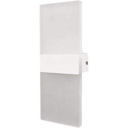 Applique moderno a led rettangolare 10 watt da parete doppia emissione lampada da interno 3 colorazione di luce - enzoled