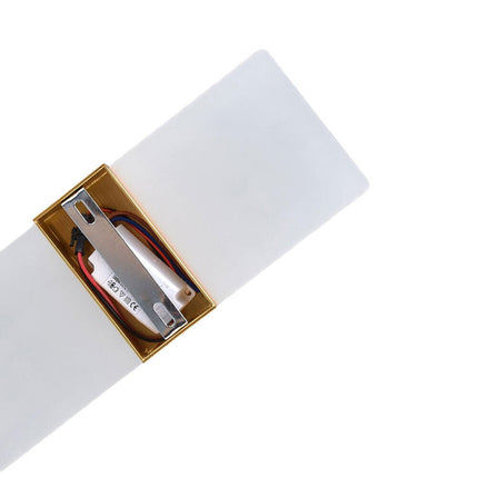 Applique moderno a led rettangolare 10 watt da parete doppia emissione lampada da interno 3 colorazione di luce - enzoled