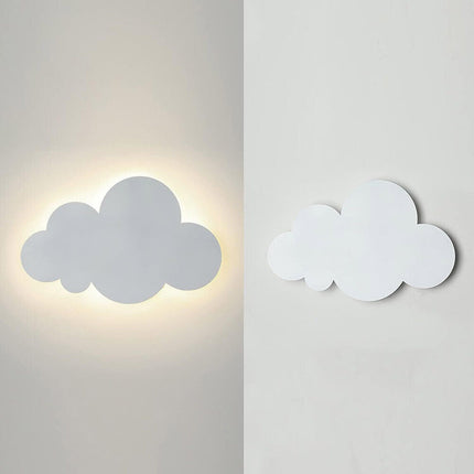 Applique a led a forma di nuvola lampada da parete 9 watt 3 colorazione di luce - enzoled