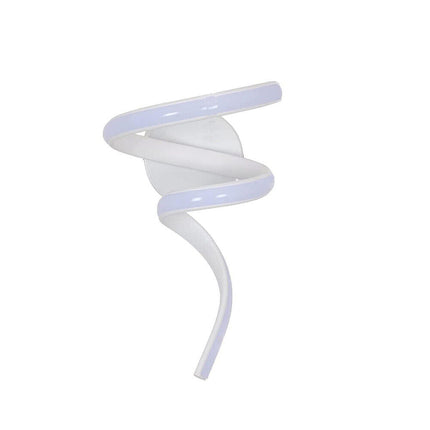 Applique a led curvo 10 watt lampada da parete stilizzata tre colorazione di luce calda fredda - enzoled