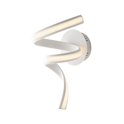 Applique a led curvo 10 watt lampada da parete stilizzata tre colorazione di luce calda fredda - enzoled