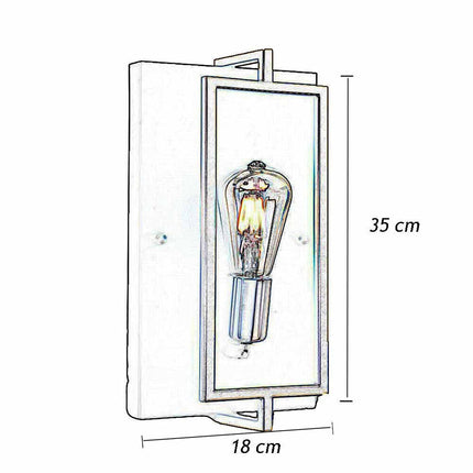 Applique a parete stile industriale lampada a muro in metallo attacco E27 decorazione soggiorno camera da letto nero e bronzo - enzoled