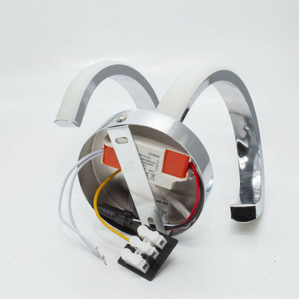 Applique a parete stilizzato 9 watt lampada da muro spirale argento luce tre colorazione di - enzoled