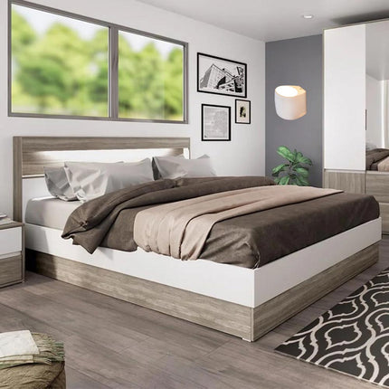 Applique in gesso ovale verniciabile ultra moderno a doppia emissione di luce up & up e down lampada contemporanea con attacco g9 - enzoled